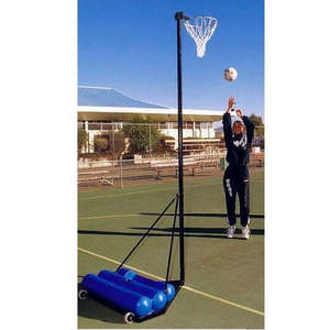 Netball Hoops Nets Goals: Deluxe Freestanding Mobile Netball System