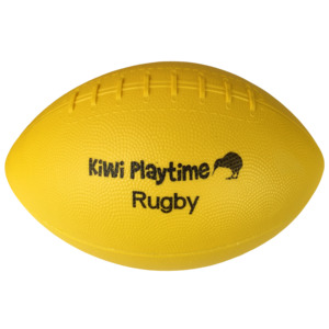 Playground Balls: Kiwisport Yellow PVC Rugby Ball