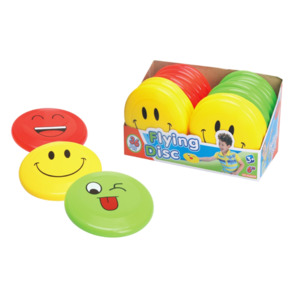 Frisbees: Happy Emoji Face Mini Frisbee 15cm