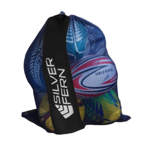 Ball Carry Sacks: Silver Fern Mesh Ball Net - 6 Ball