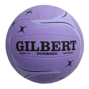 Gilbert Phoenix Rubber Netball Size 5 Lilac
