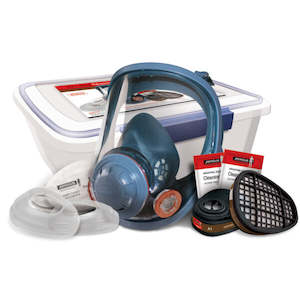 Respiratory Protection: Armour Full Face Mask & Organic Vapour Cartridge Kit (A1)