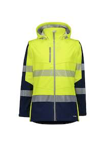 Hi Vis Wet Weather Jackets Coats: Syzmik | Womens Streetworx 2 In 1 Stretch Softshell Jacket | ZJ753