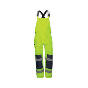 Hi Vis Wet Weather Pants: JBs Wear | Waterproof Bib & Brace | 6WBB