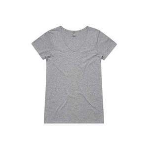 Womens Bevel V Neck Tee | 4010