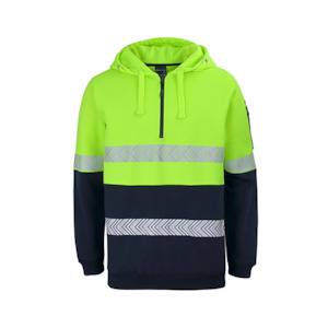 JBs Wear | Hi Vis 1/2 Zip Seg Tape Hoodie | 6HZSH