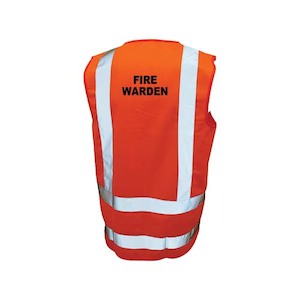 Orange Fire Warden Hi Vis Vest