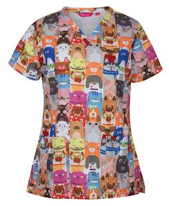 Jbs Wear: JB's Wear | Ladies Scrub Top Printed | 4STP1