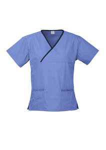 Biz Collection | Womens Contrast Scrub Top | H10722