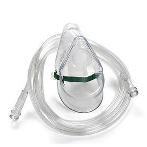 Airways: Hudson Mask Oxygen Med Conc Adult with Tubing 1041