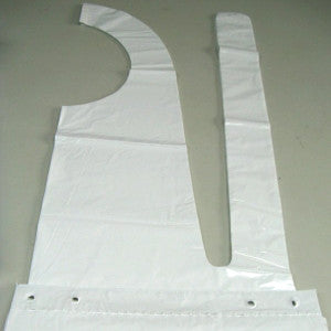 Aprons Plastic Disposable | White 45 Micron | Packet of 25