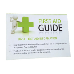 First Aid Instructions Tips | Guide | MDOC001