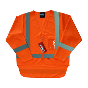 Esko Hi-vis Long Sleeve Safety Vest | Orange | HVLO