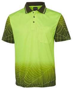 Hi Vis Shirts T Shirts Singlets: JBs Hi Vis S/S Web Polo | 6WPS