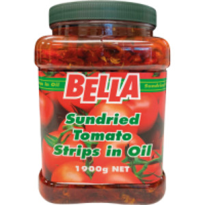 Products: BELLA SUNDRIED TOMATO STRIPS IN OIL 2KG – Total Foods