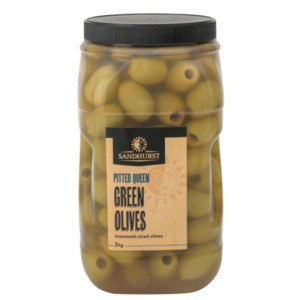 Products: SANHURST PITTED QUEEN GREEN OLIVES 2KG – Total Foods