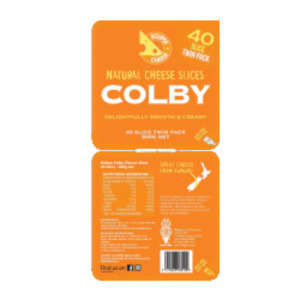 Products: ECLIPSE SLICE CHEESE COLBY 800G – Total Foods
