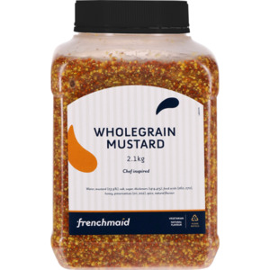 FRENCH MAID WHOLEGRAIN MUSTARD 2.1KG – Total Foods