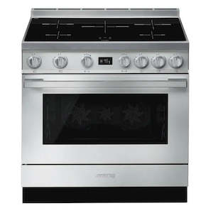 Freestanding Ovens: Smeg Portofino 90cm Freestanding Pyrolytic Oven with Induction Cooktop