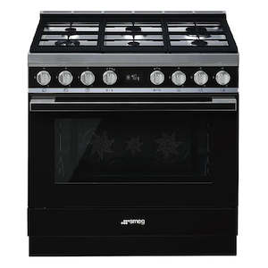 Smeg Portofino 90cm Freestanding Pyrolytic Oven with Gas Cooktop