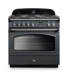 Cooking: FALCON CLASSIC FX90 DUAL FUEL SINGLE OVEN COOKER SLATE CHROME