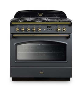 FALCON CLASSIC FX90 DUAL FUEL SINGLE OVEN COOKER SLATE BRASS