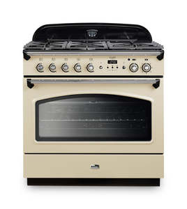FALCON CLASSIC FX90 DUAL FUEL SINGLE OVEN COOKER CREAM CHROME