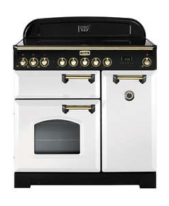 FALCON CLASSIC DELUXE 90CM INDUCTION WHITE BRASS