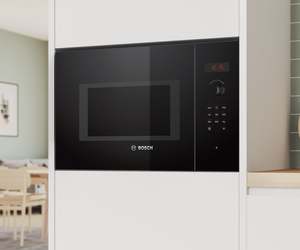 Bosch Series 4 Built-in Microwave Oven BFL553MB1A, Black