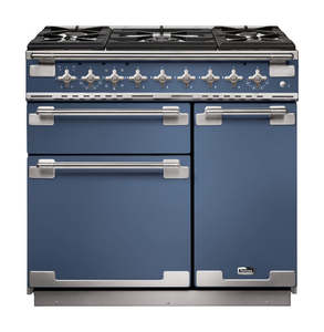 FALCON ELISE 90CM DUAL FUEL RANGE COOKER STONE BLUE