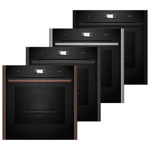 Wall Ovens: NEFF N90 Flex Design 60cm Vario Steam Oven, 4.1" TFT, Black