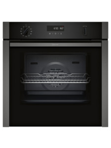 Single Wall Ovens: NEFF N50, 60cm Built-in Oven with added steam function, Graphite Grey
