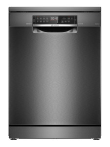 Bosch Series 6 Free-standing Dishwasher, 60cm Brushed black steel anti-fingerprint