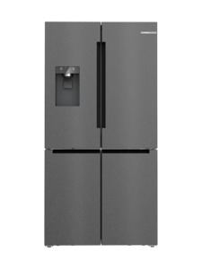 Bosch Series 6 Multi Door Fridge Freezer, Brushed black steel anti-fingerprint