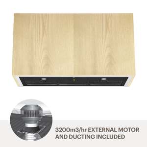 Amore 90cm undermount rangehood - Black UMLUCIA9B-M32