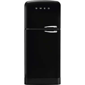 Appliances: SMEG FAB50 50's Style Retro Refrigerator Left Hand Hinge 523L Black