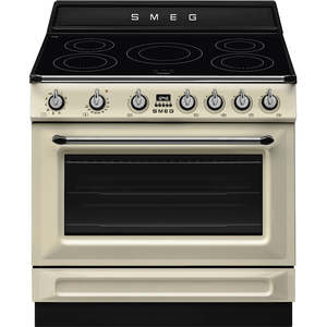 SMEG Victoria Induction Freestanding Cooker 90cm Cream