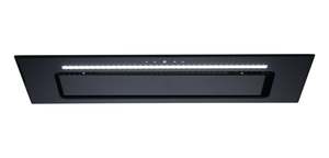 Rangehoods: EUROMIAD 90CM UNDERMOUNT RANGEHOOD BLACK GLASS