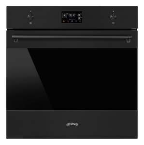 Wall Ovens: SMEG Classic Galileo Pyro Oven EvoScreen 60cm Black