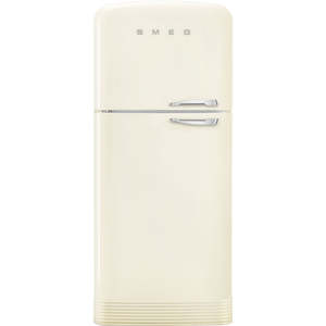 SMEG FAB50 50's Style Retro Refrigerator Left Hand Hinge 523L Cream