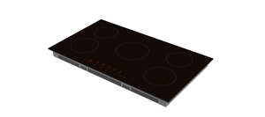 XIT 90cm Induction Cooktop - Black Glass