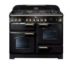 FALCON CLASSIC DELUXE 110CM DUAL FUEL COOKER BRASS