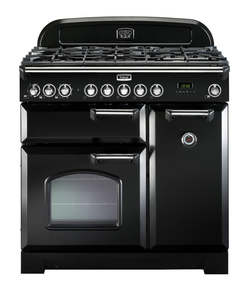FALCON CLASSIC DELUXE 90CM DUAL FUEL COOKER CHROME