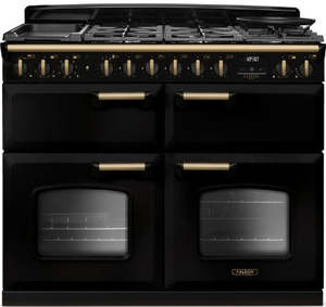 Falcon ESTEL DELUXE 110CM DUAL FUEL FREESTANDING COOKER ANTIQUE BRASS SLOW COOK