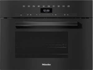 Miele DGM 7440 PureLine Obsidian Black Steam Oven with Microwave
