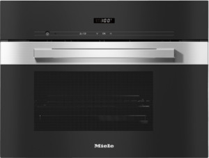 Wall Ovens: Miele DG 2840 Pureline CleanSteel Built-in Steam Oven