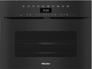 Single Wall Ovens: Miele H7440 BMX Obsidian Black