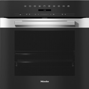 Single Wall Ovens: Miele H7264 BP PureLine CleanSteel Pyrolytic Oven