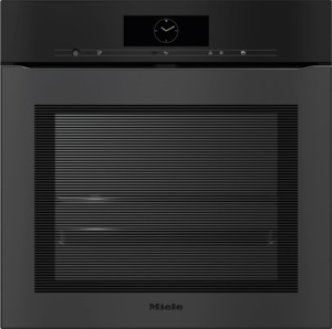 Single Wall Ovens: Miele H7860 BPX Artline Matte Black Oven