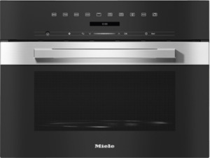 Miele M7244 TC Vitroline CleanSteel Built-In Microwave Oven